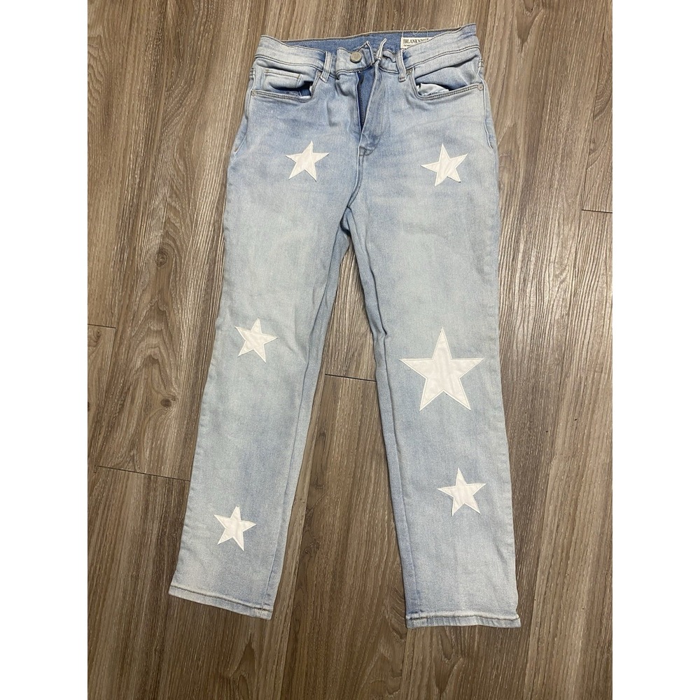 Blank NYC Size 28 The Madison High Rise Crop Jeans Stars Light Wash